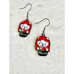 Hello Kitty Halloween nightmare before Christmas Sally dangle earrings